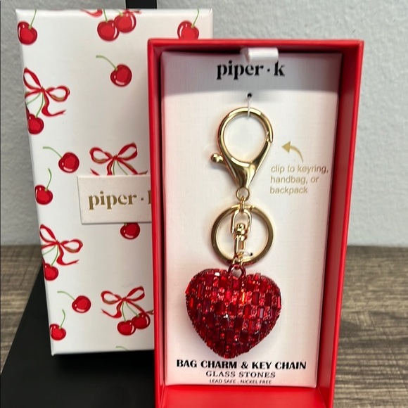 Piper K Accessories - ✨Piper K | Red Heart ♥️ Bag Charm